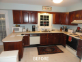 Kitchen Cabinet Resurfacing Photos - Before